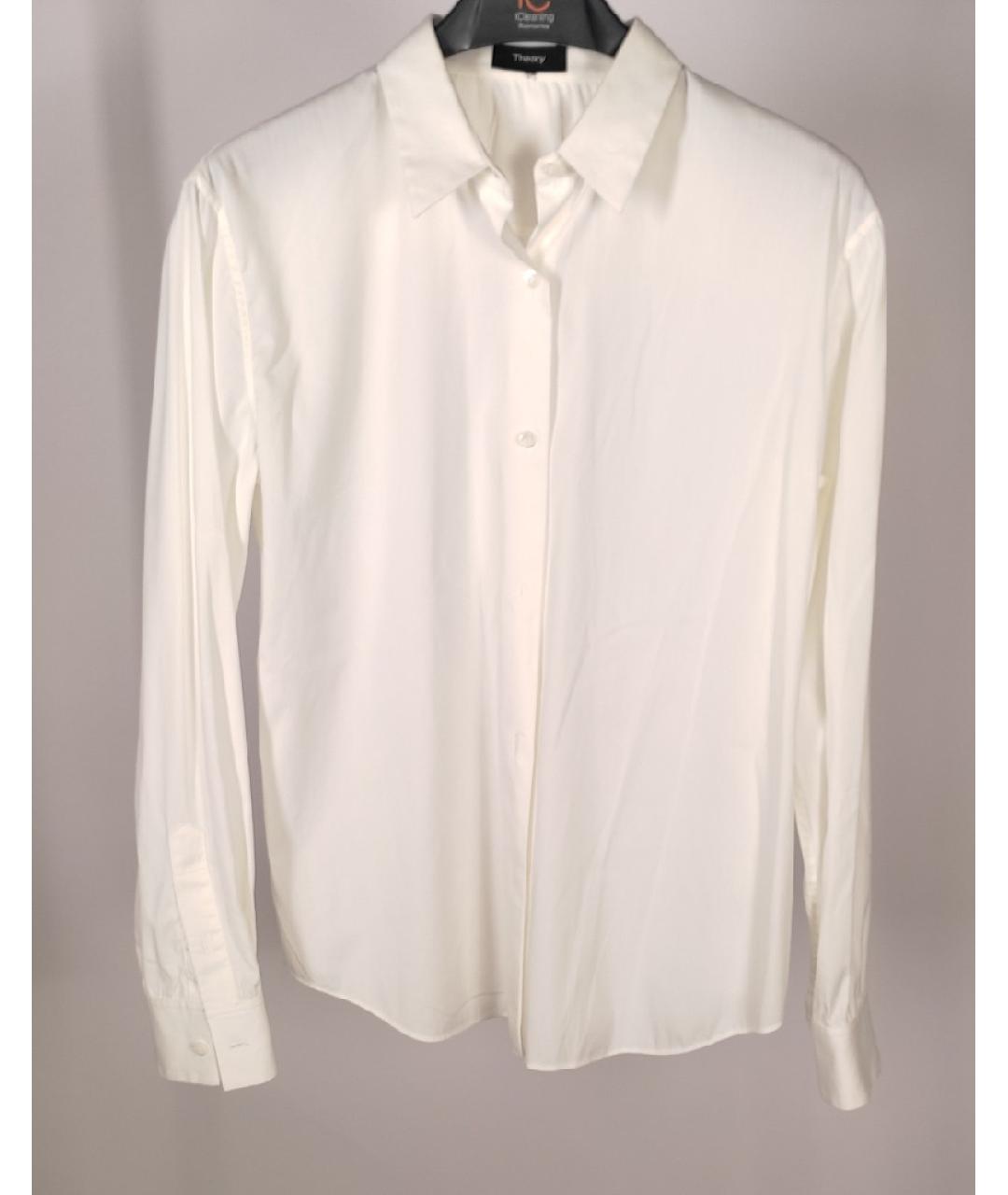 THEORY Белая хлопковая рубашка, фото 6
