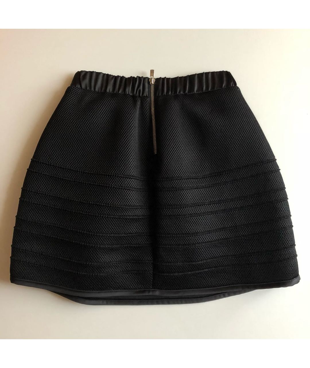 MAJE Черная полиэстеровая юбка мини, фото 5