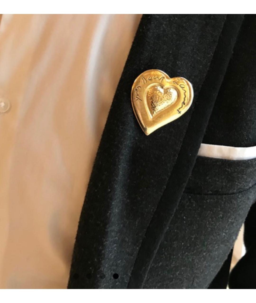 SAINT LAURENT Золотая позолоченная булавка / брошь, фото 3