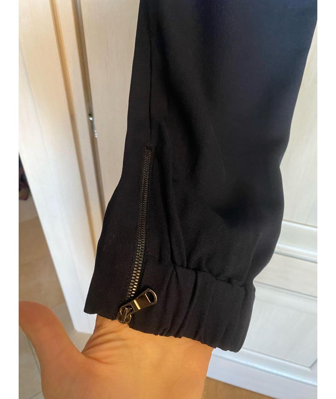 MAX&CO Темно-синие вискозные прямые брюки, фото 6