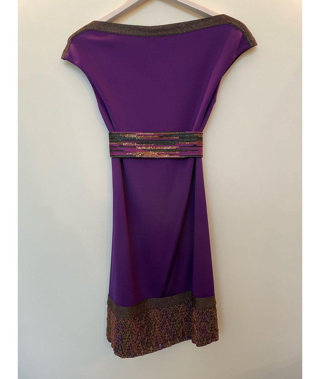 MISSONI Фиолетовое вискозное платье, фото 2