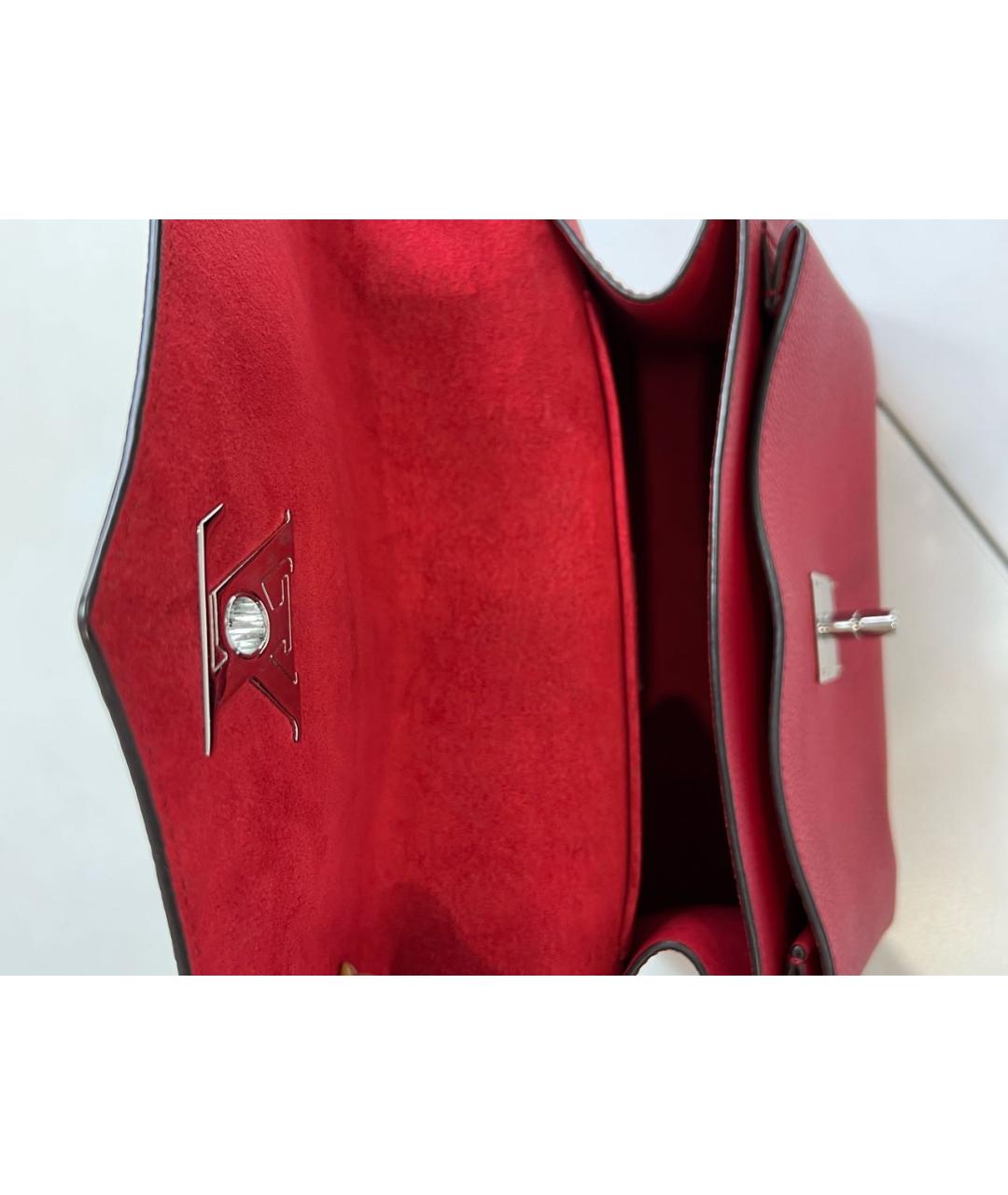 LOUIS VUITTON PRE-OWNED Красная кожаная сумка через плечо, фото 4