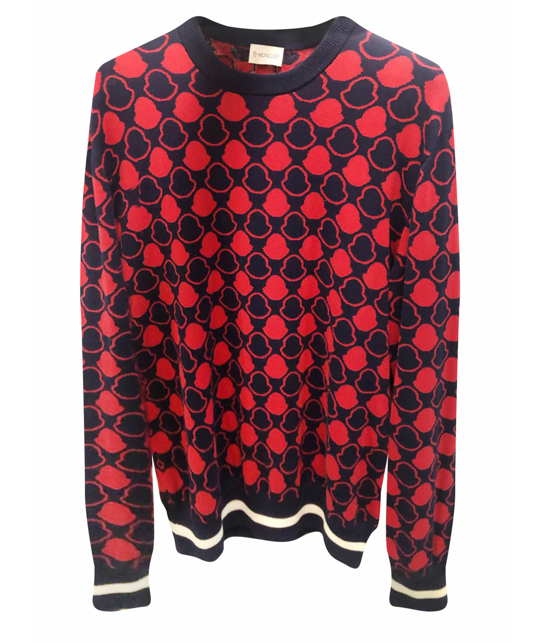 MONCLER Красный хлопковый джемпер / свитер, фото 1