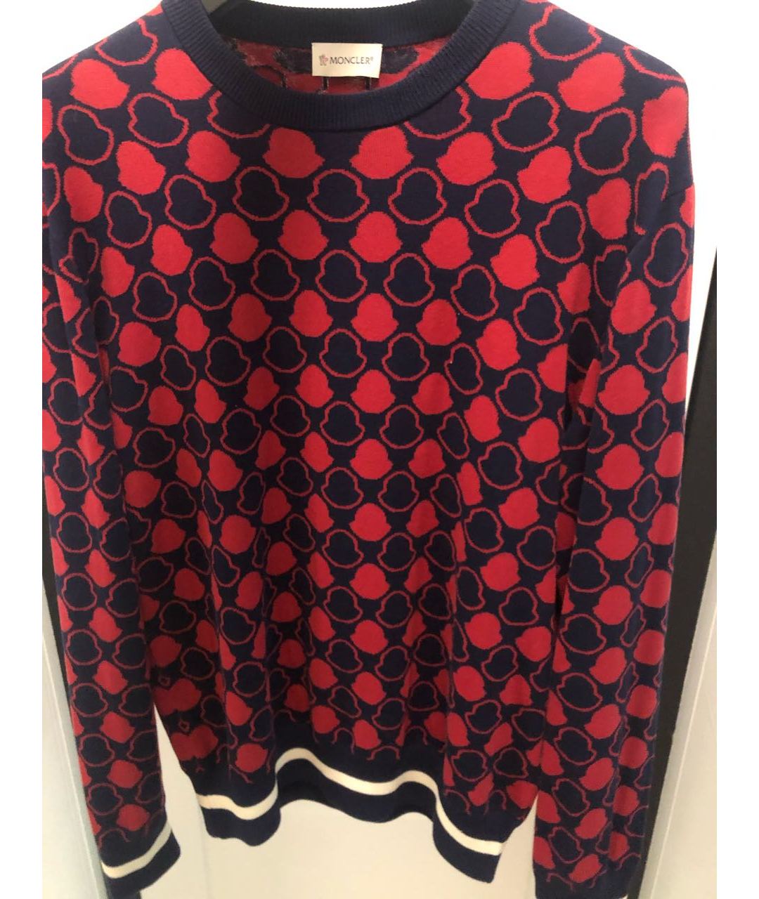 MONCLER Красный хлопковый джемпер / свитер, фото 3