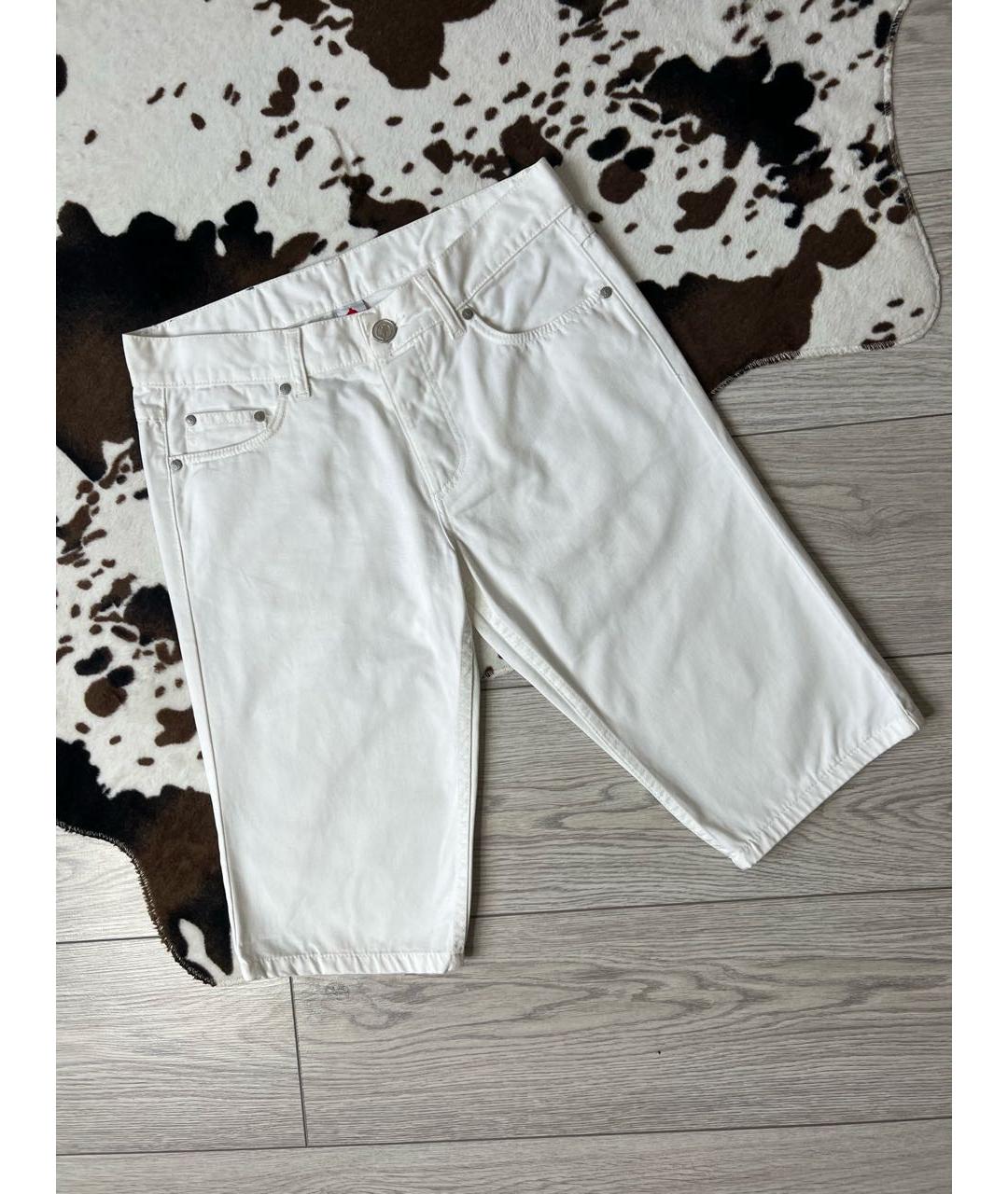 BIKKEMBERGS Белые хлопковые шорты, фото 7