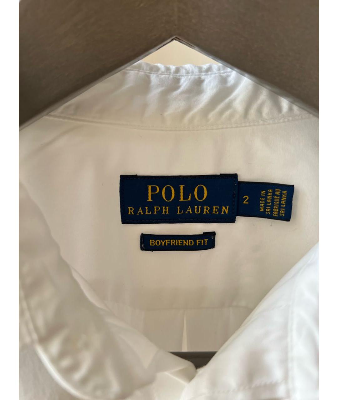 POLO RALPH LAUREN Белая хлопковая рубашка, фото 3