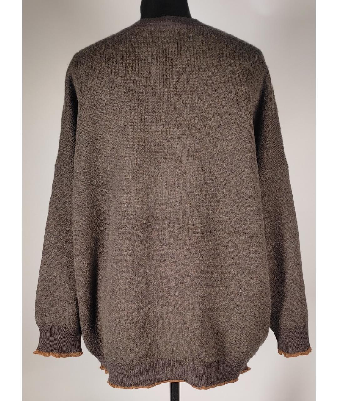 EREDA Коричневый шерстяной джемпер / свитер, фото 3