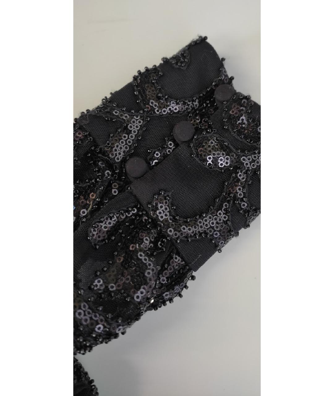 ALEXIS Черное полиэстеровое коктейльное платье, фото 9