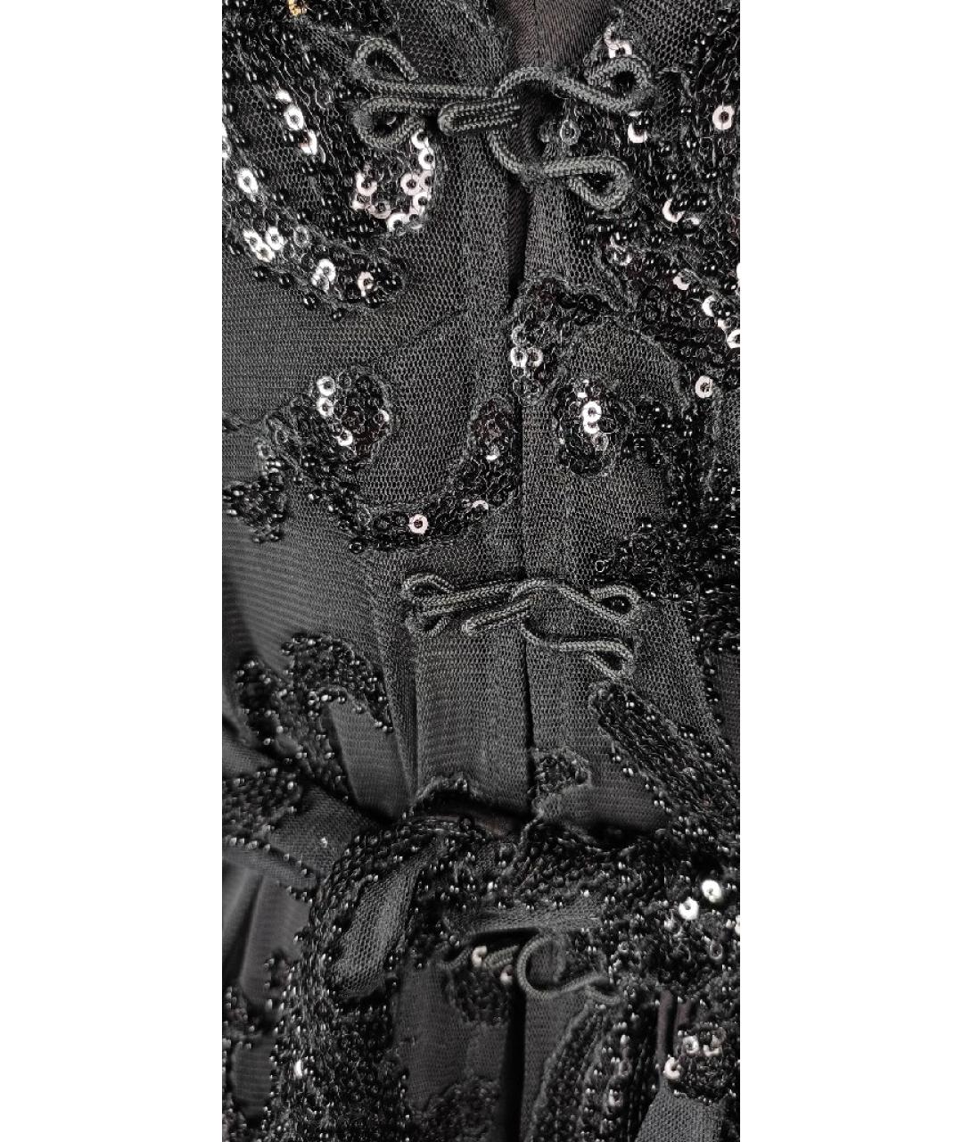 ALEXIS Черное полиэстеровое коктейльное платье, фото 7