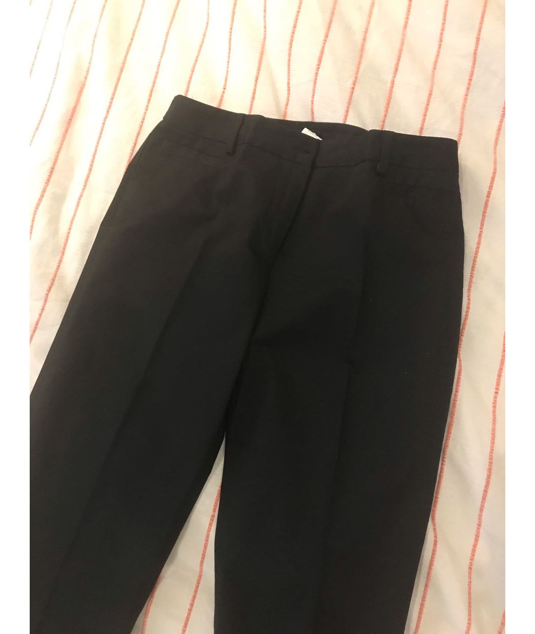 DOLCE&GABBANA Черные хлопковые прямые брюки, фото 7