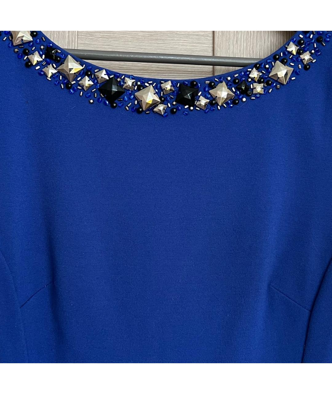 BLUGIRL Синее вискозное вечернее платье, фото 4