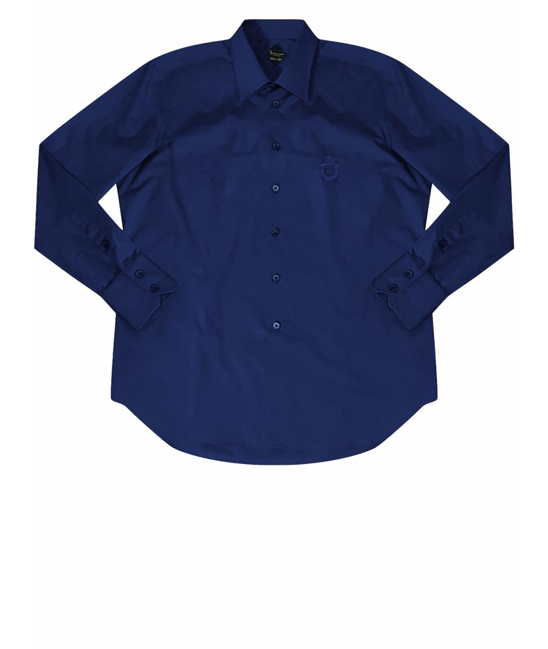BILLIONAIRE Темно-синяя классическая рубашка, фото 1