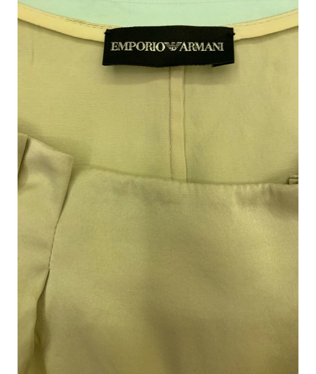 EMPORIO ARMANI Горчичная шелковая рубашка, фото 3
