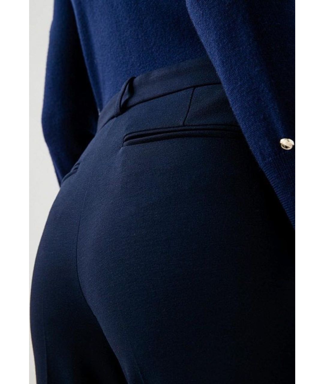 PINKO Синие вискозные брюки узкие, фото 7