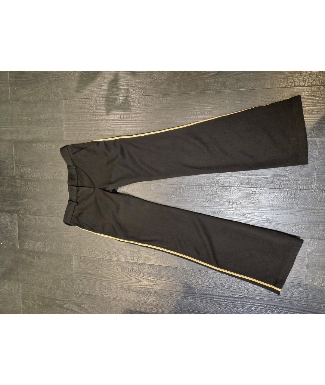 BALMAIN Черные шерстяные прямые брюки, фото 10