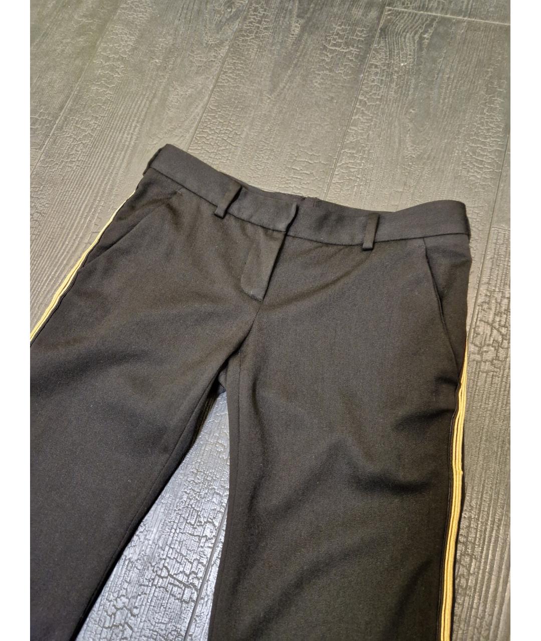 BALMAIN Черные шерстяные прямые брюки, фото 9