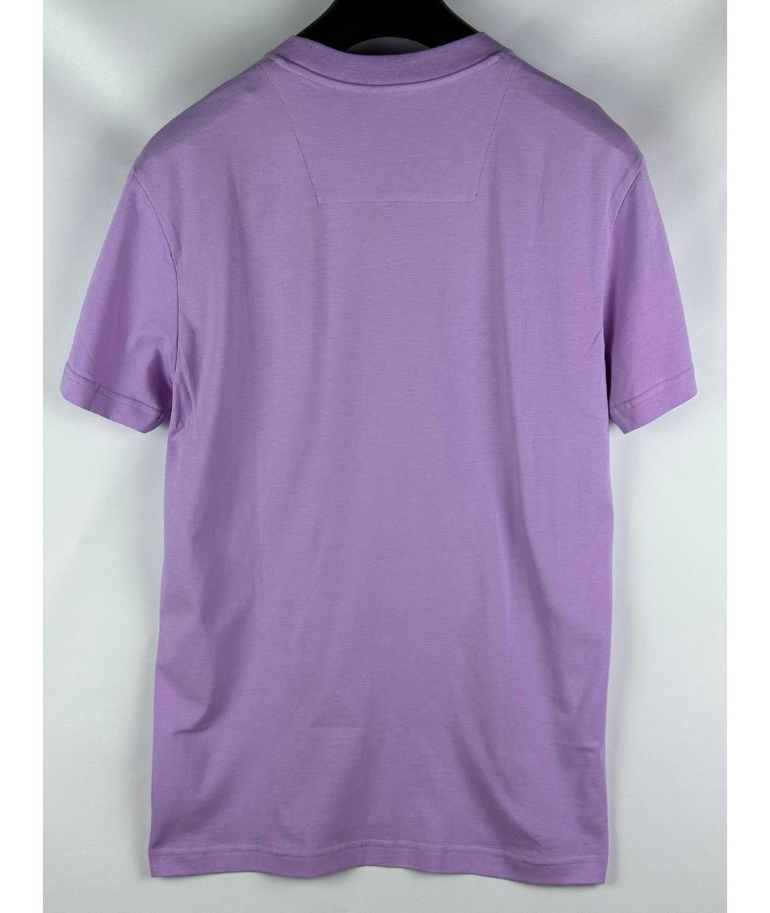 PHILIPP PLEIN Фиолетовая хлопковая футболка, фото 2