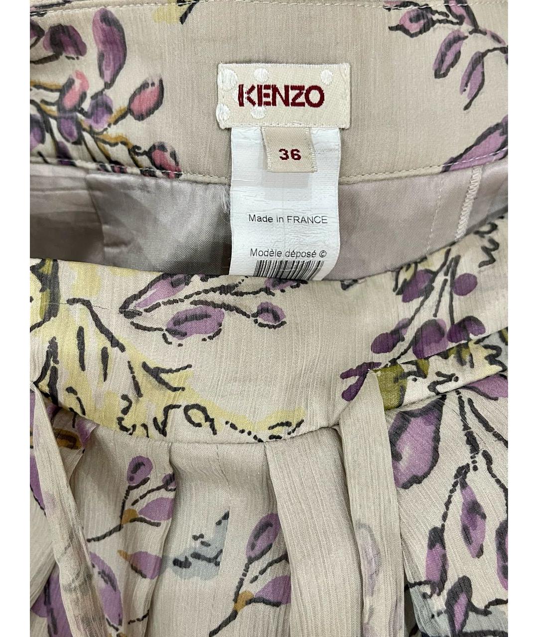 KENZO Шифоновая юбка макси, фото 3