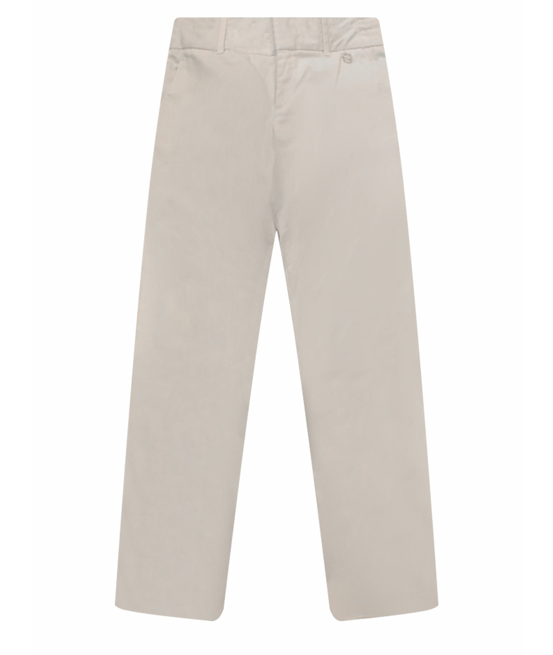 GUCCI Белые полиамидовые прямые брюки, фото 1