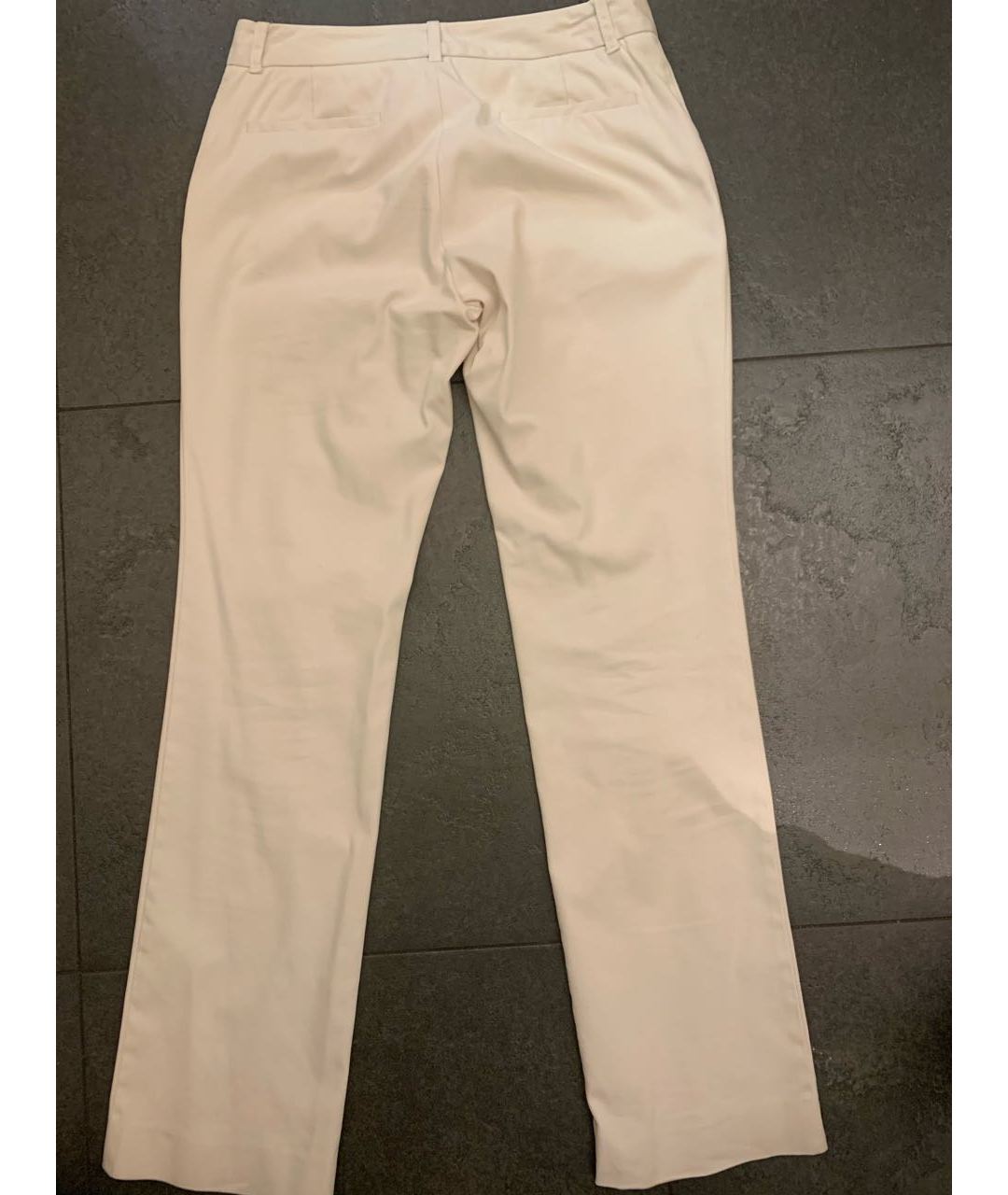 GUCCI Белые полиамидовые прямые брюки, фото 2