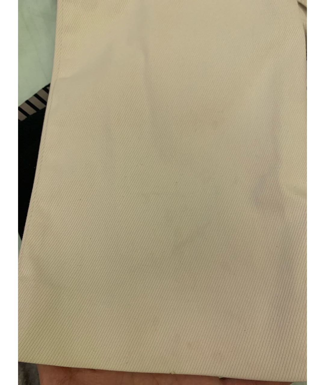 GUCCI Белые полиамидовые прямые брюки, фото 6