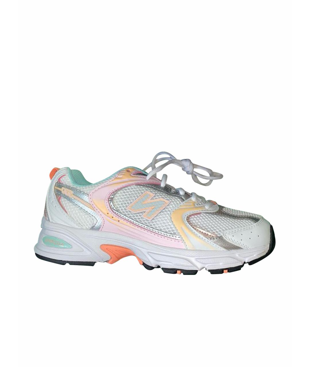 NEW BALANCE Белые текстильные кроссовки, фото 1