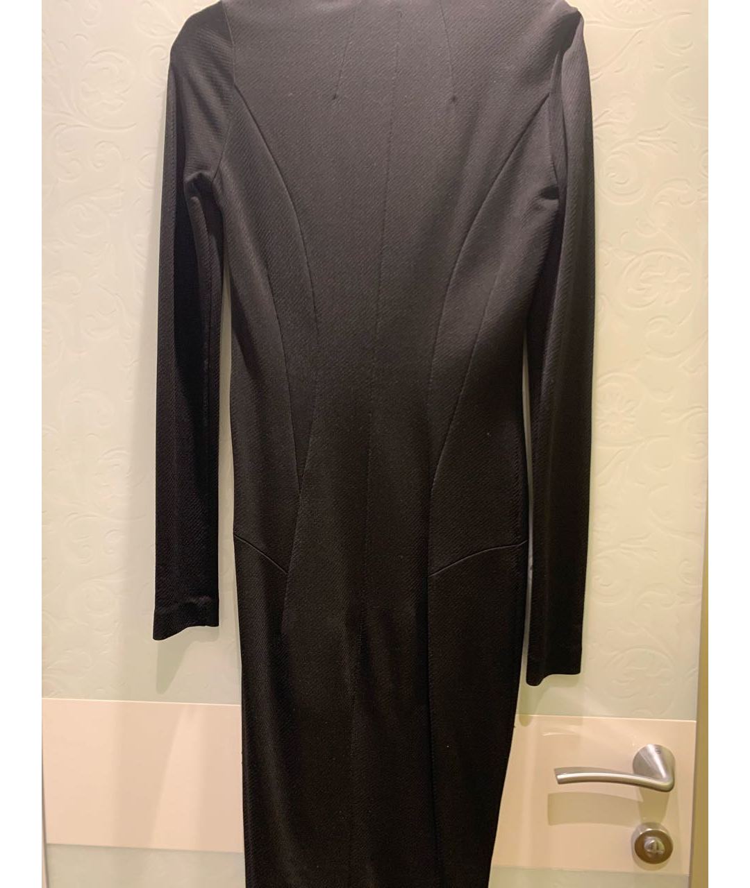PATRIZIA PEPE Черное вискозное повседневное платье, фото 2