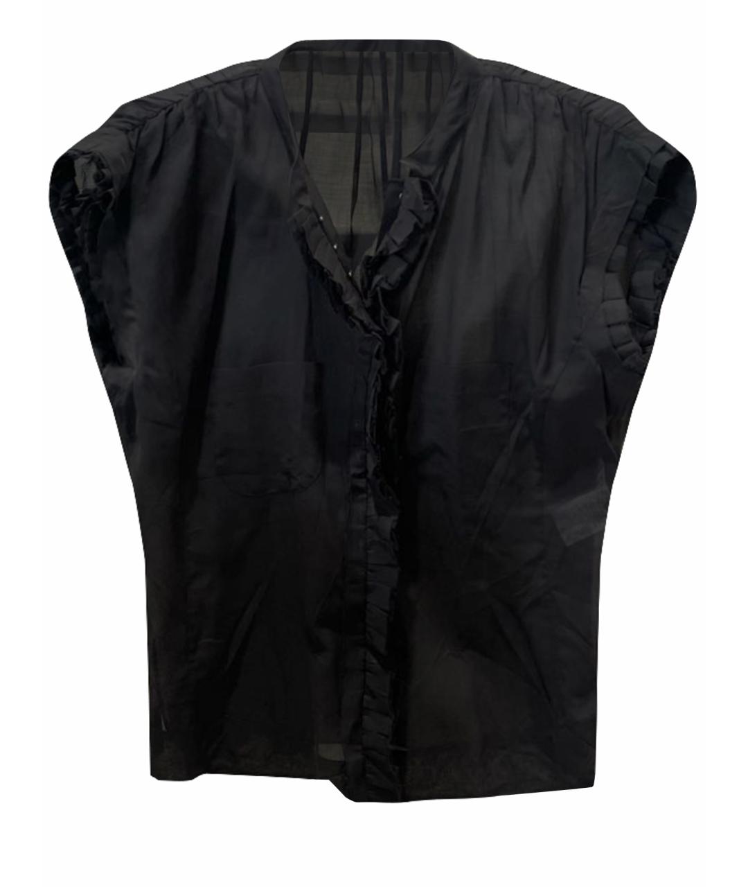 NINA RICCI Черная хлопковая блузы, фото 1
