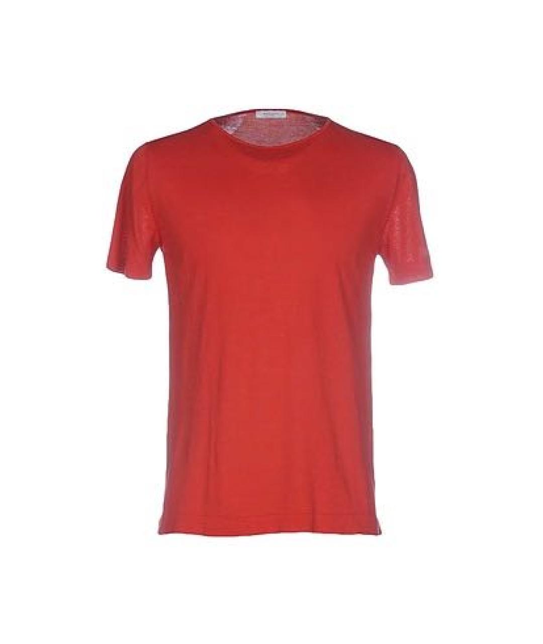 BOGLIOLI Красная хлопковая футболка, фото 1