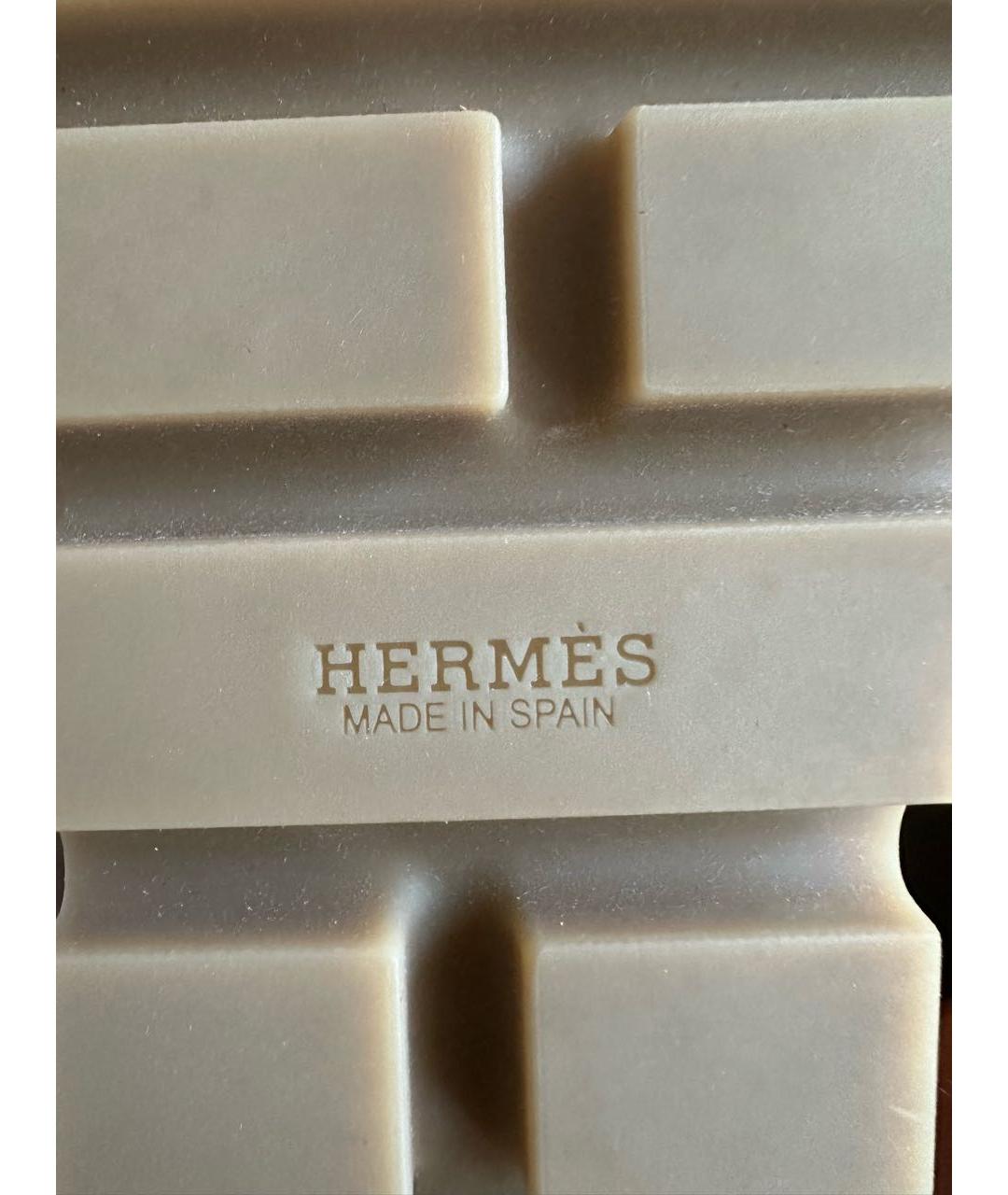 HERMES PRE-OWNED Коричневые кожаные шлепанцы, фото 6