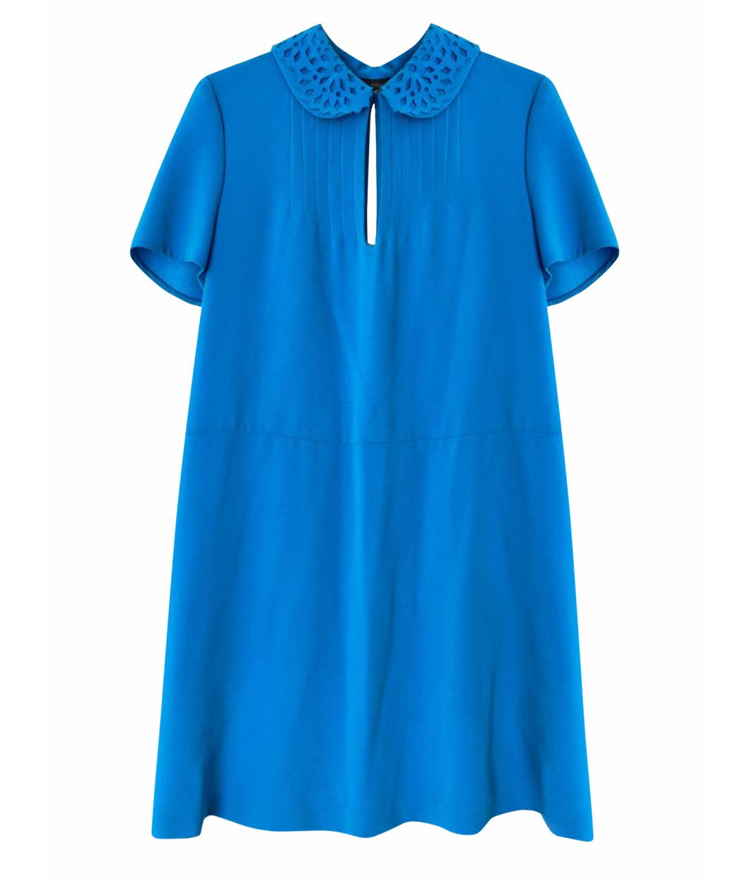 JOSEPH Голубое креповое повседневное платье, фото 1