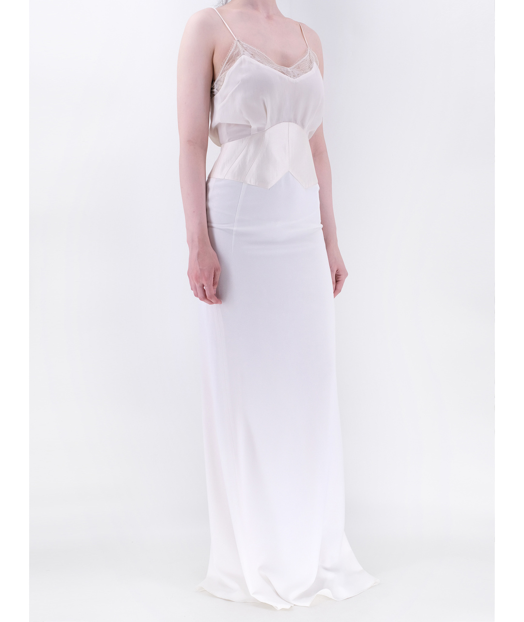 ANTONIO BERARDI Белое шелковое повседневное платье, фото 2