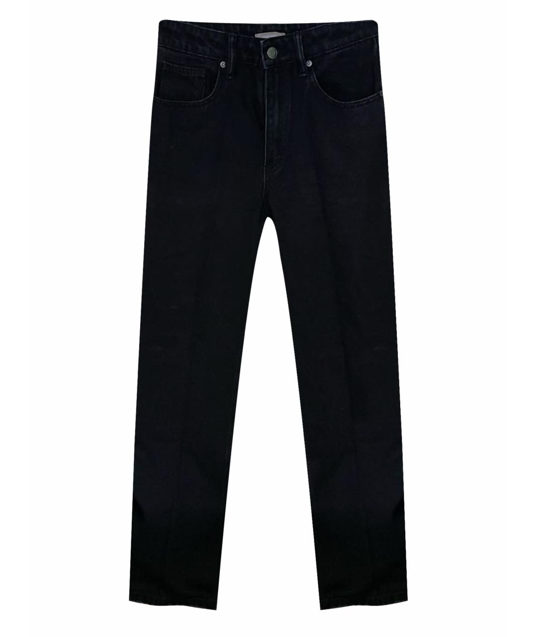 12 STOREEZ Черные хлопковые прямые джинсы, фото 1
