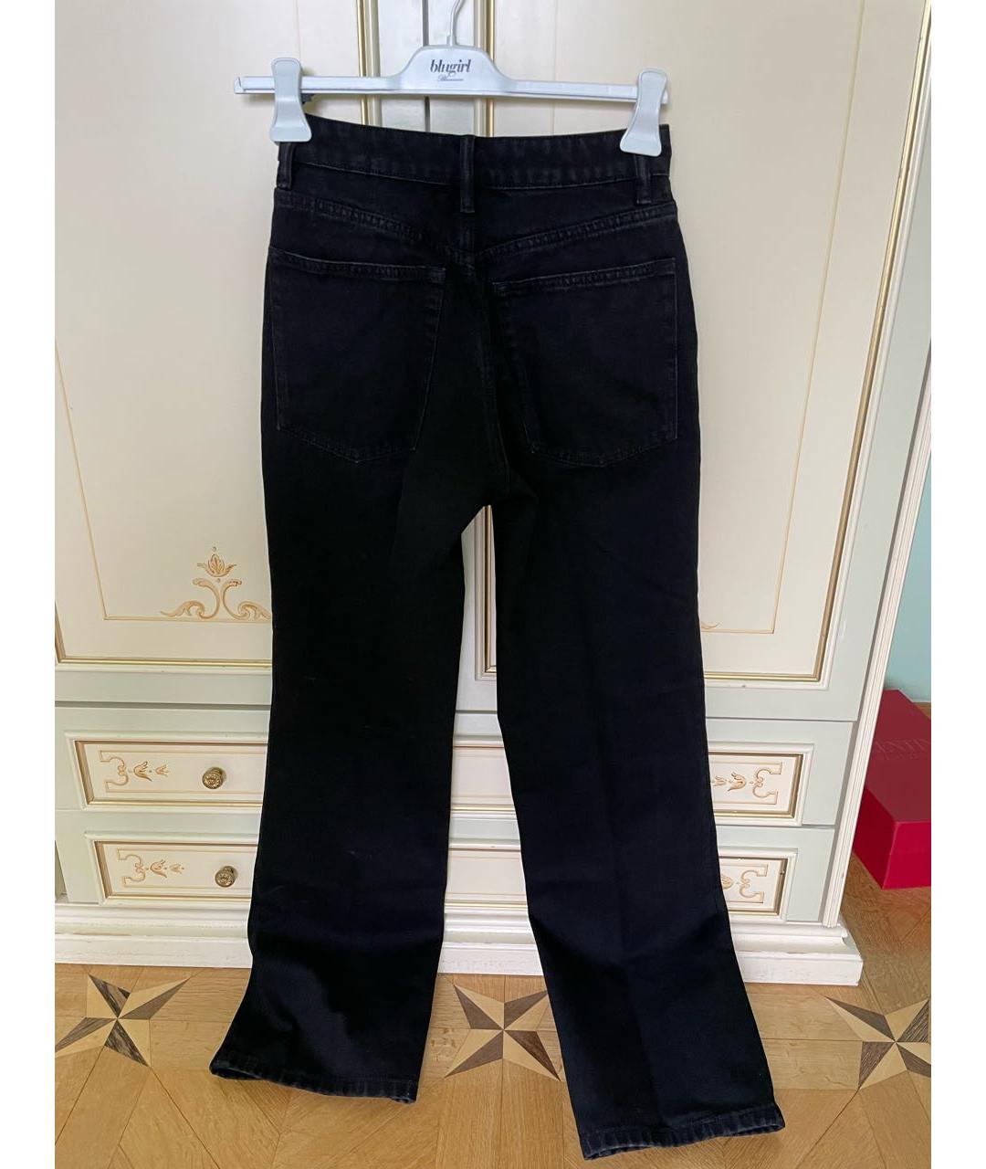 12 STOREEZ Черные хлопковые прямые джинсы, фото 2