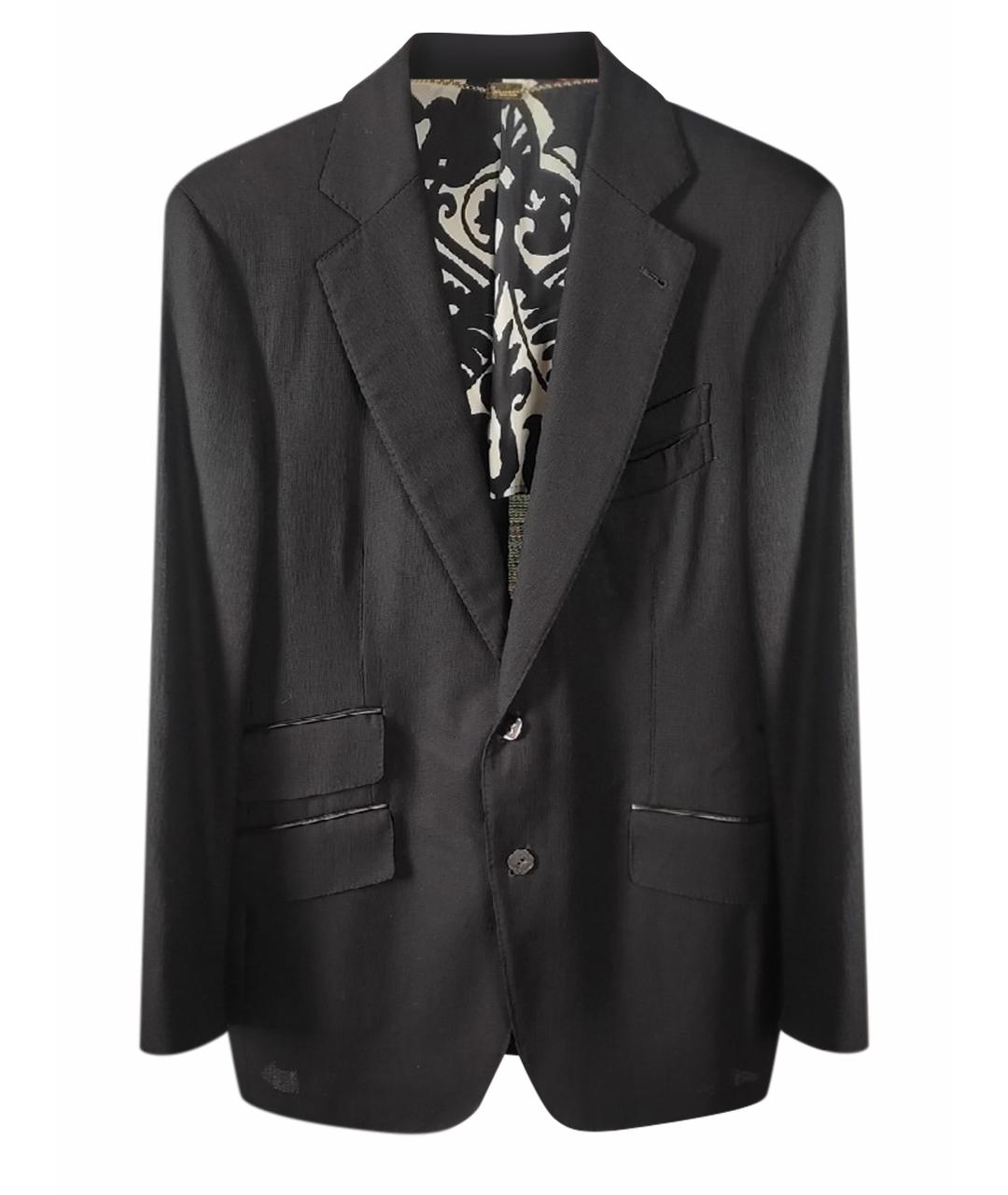 BILLIONAIRE Черный шерстяной пиджак, фото 1