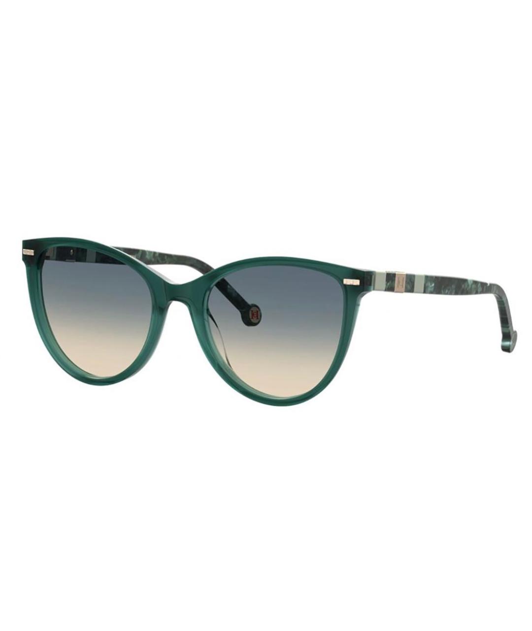 CH CAROLINA HERRERA Зеленые пластиковые солнцезащитные очки, фото 2