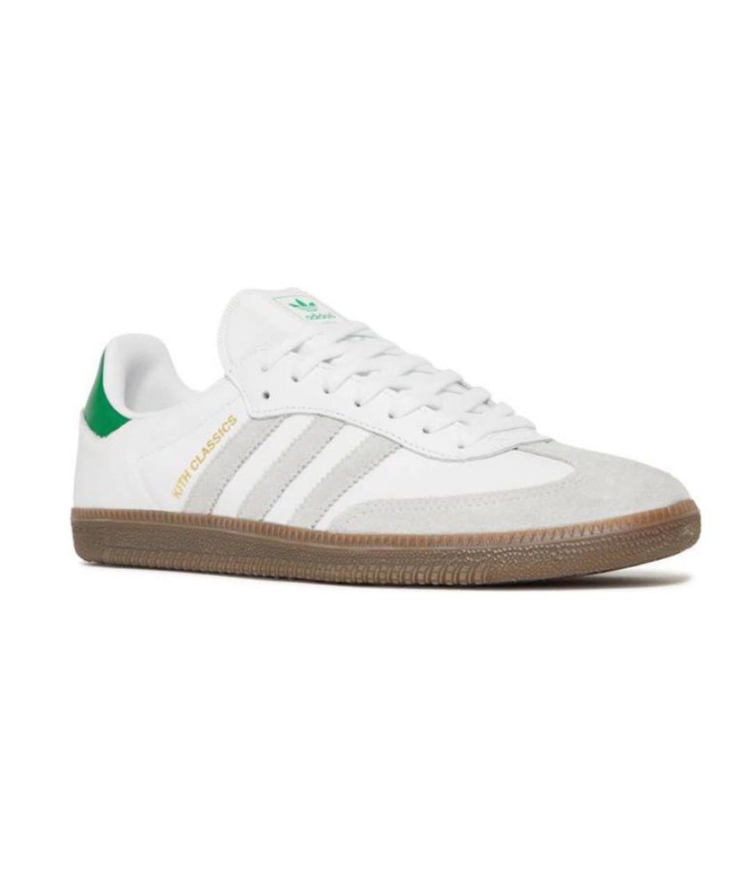 ADIDAS Белые кожаные кроссовки, фото 2