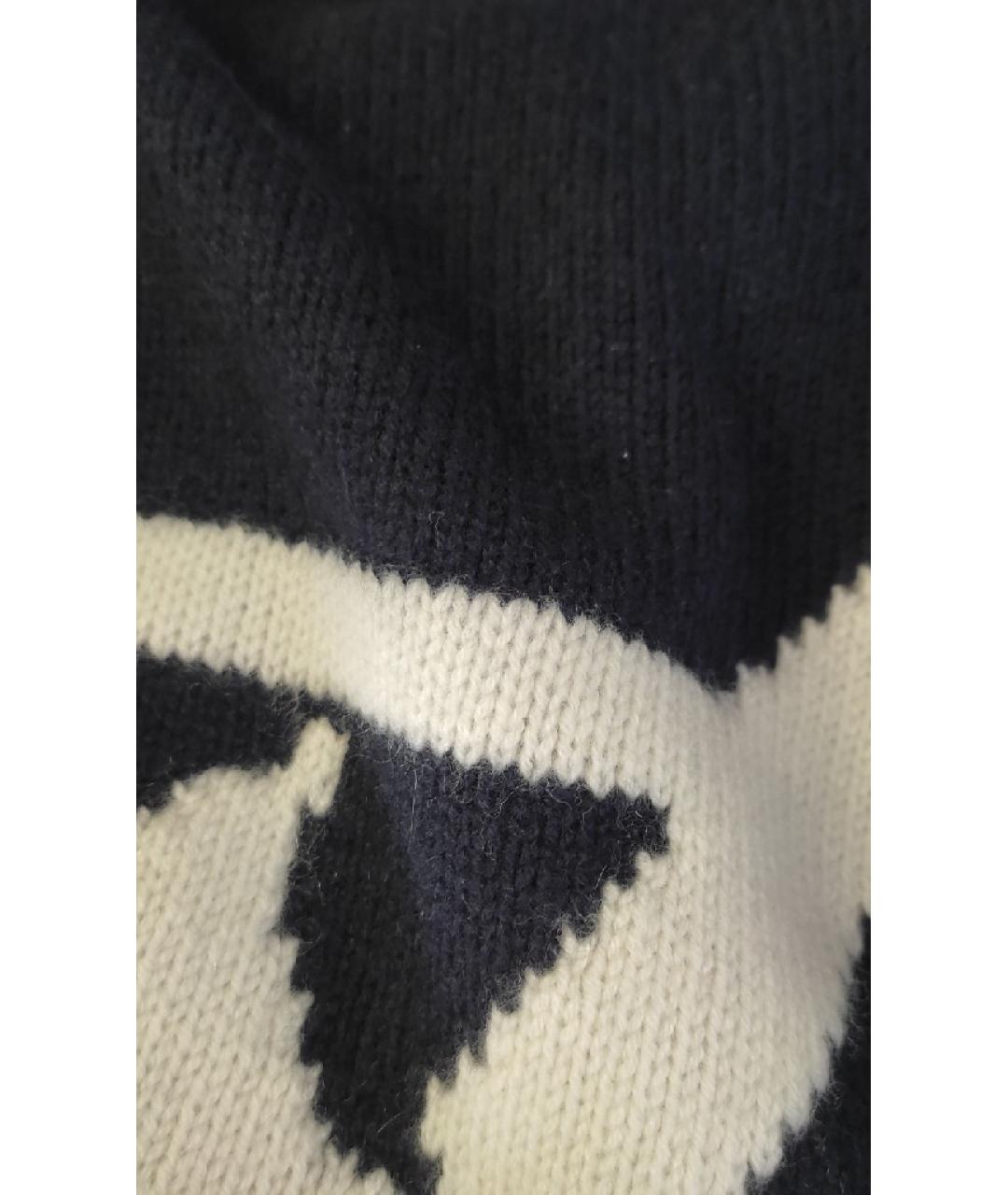 GIORGIO ARMANI Темно-синий кашемировый джемпер / свитер, фото 5