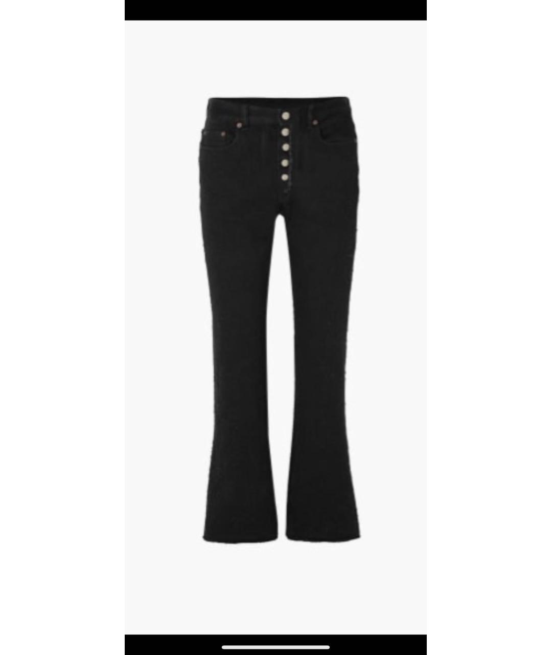 MM6 MAISON MARGIELA Черные хлопковые джинсы клеш, фото 9