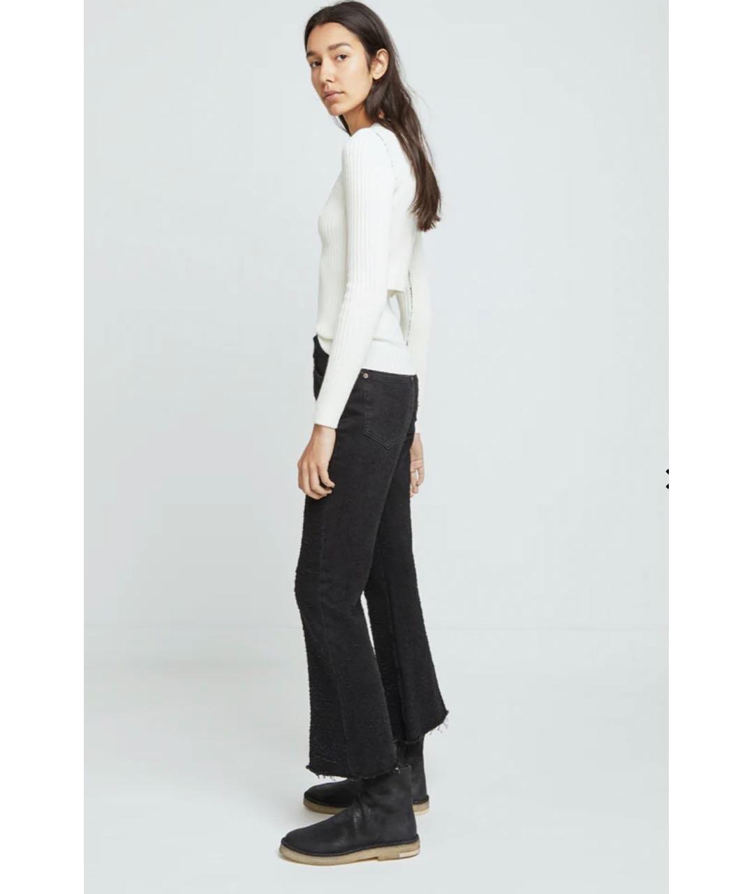 MM6 MAISON MARGIELA Черные хлопковые джинсы клеш, фото 3