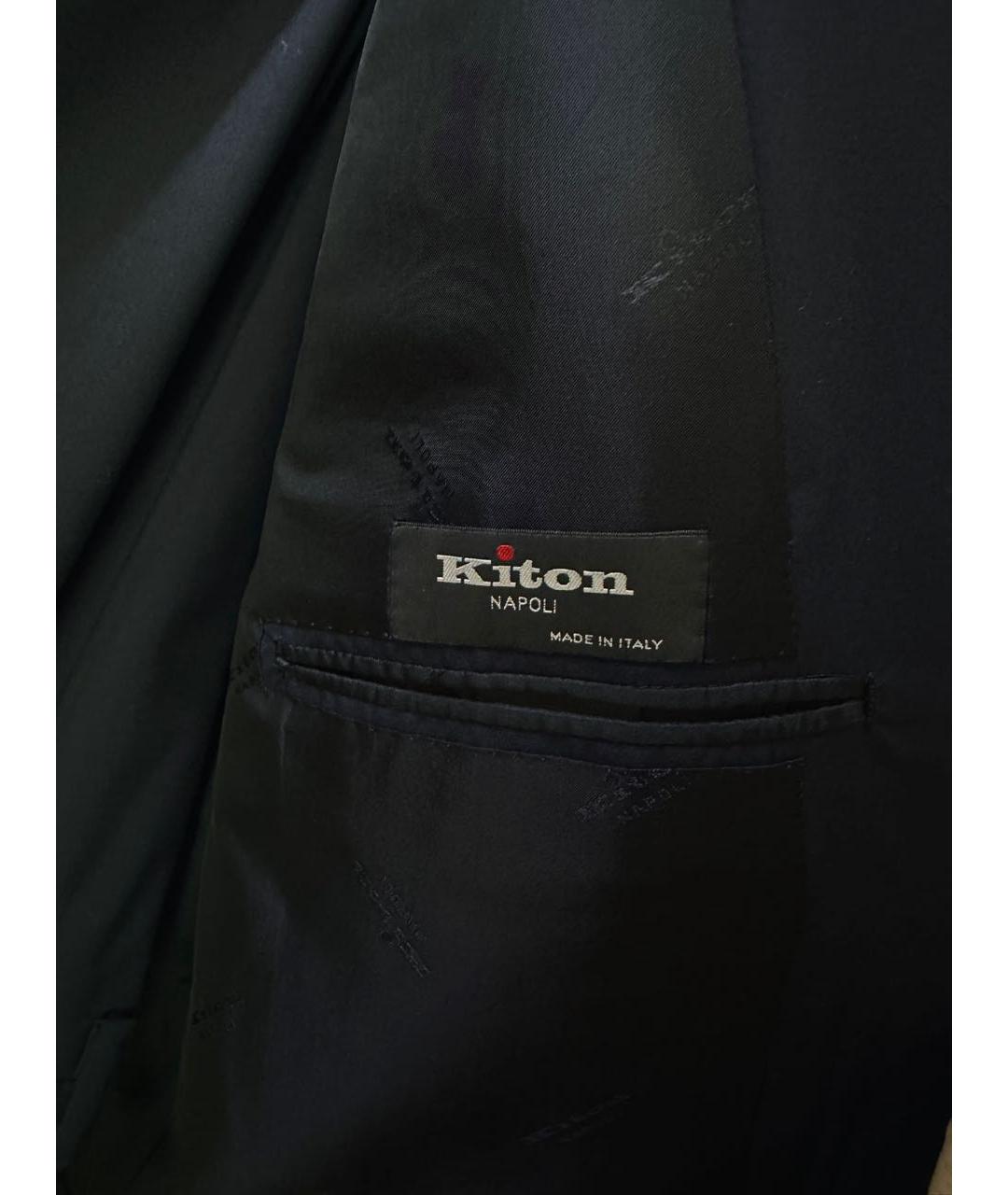 KITON Черный классический костюм, фото 4