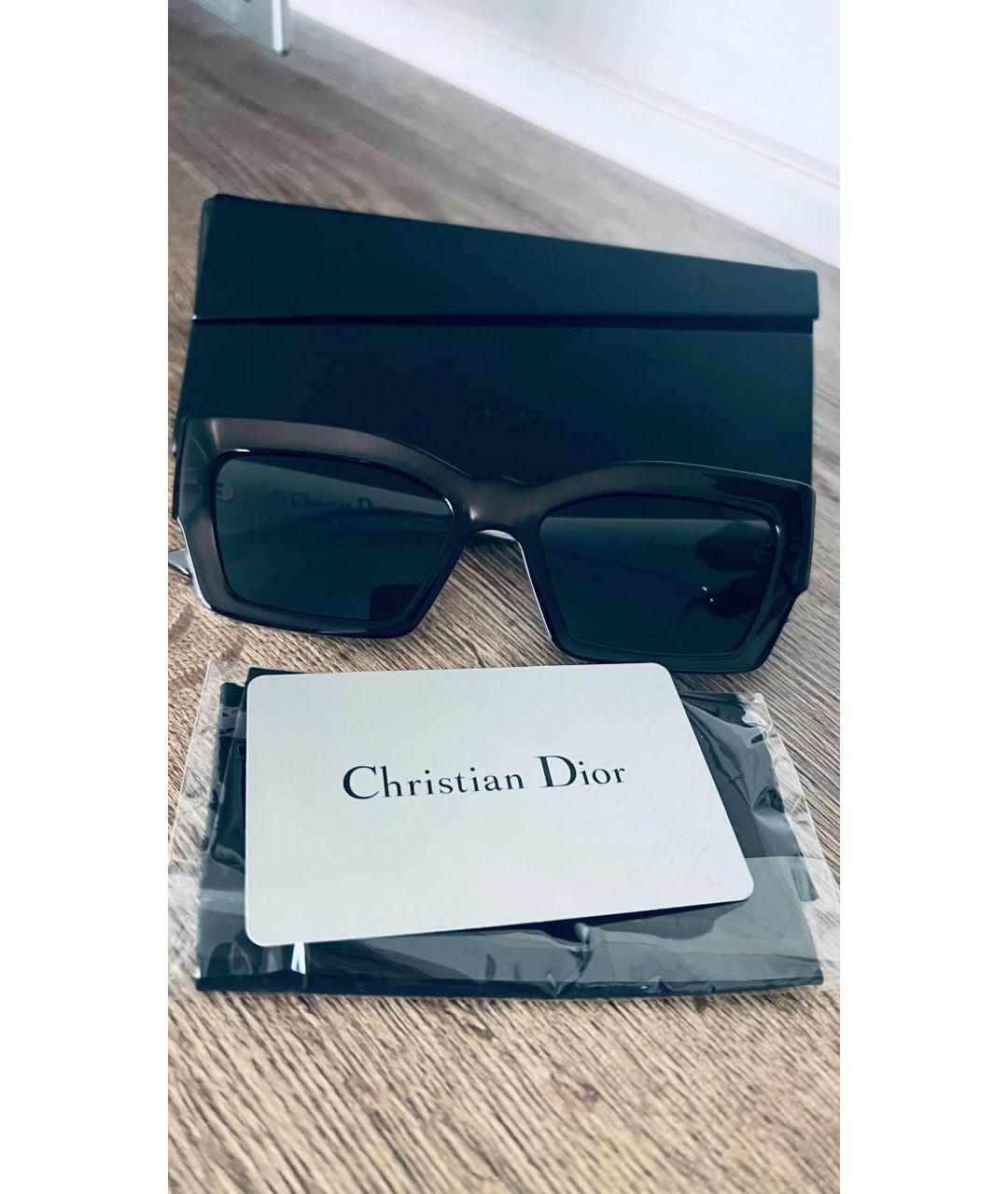 CHRISTIAN DIOR PRE-OWNED Черные пластиковые солнцезащитные очки, фото 6