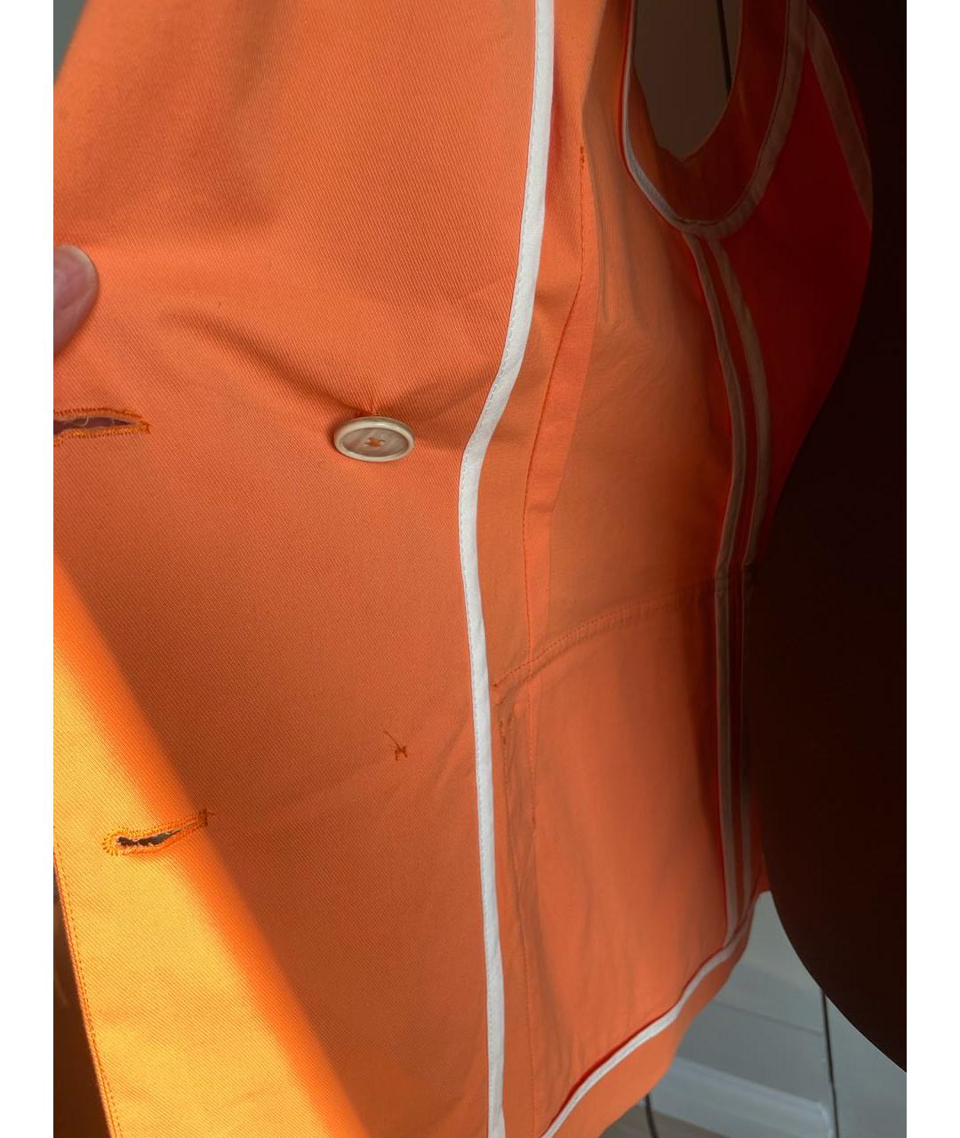 TELA Оранжевый хлопко-эластановый жилет, фото 3