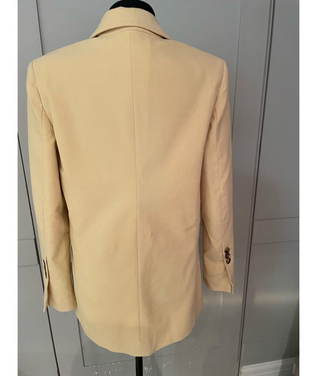 TELA Желтый хлопко-эластановый жакет/пиджак, фото 2