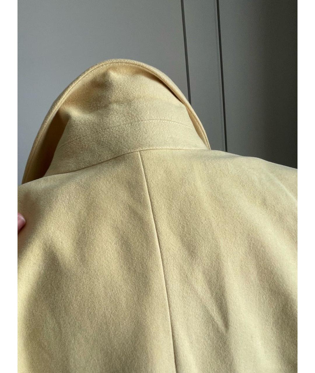TELA Желтый хлопко-эластановый жакет/пиджак, фото 6