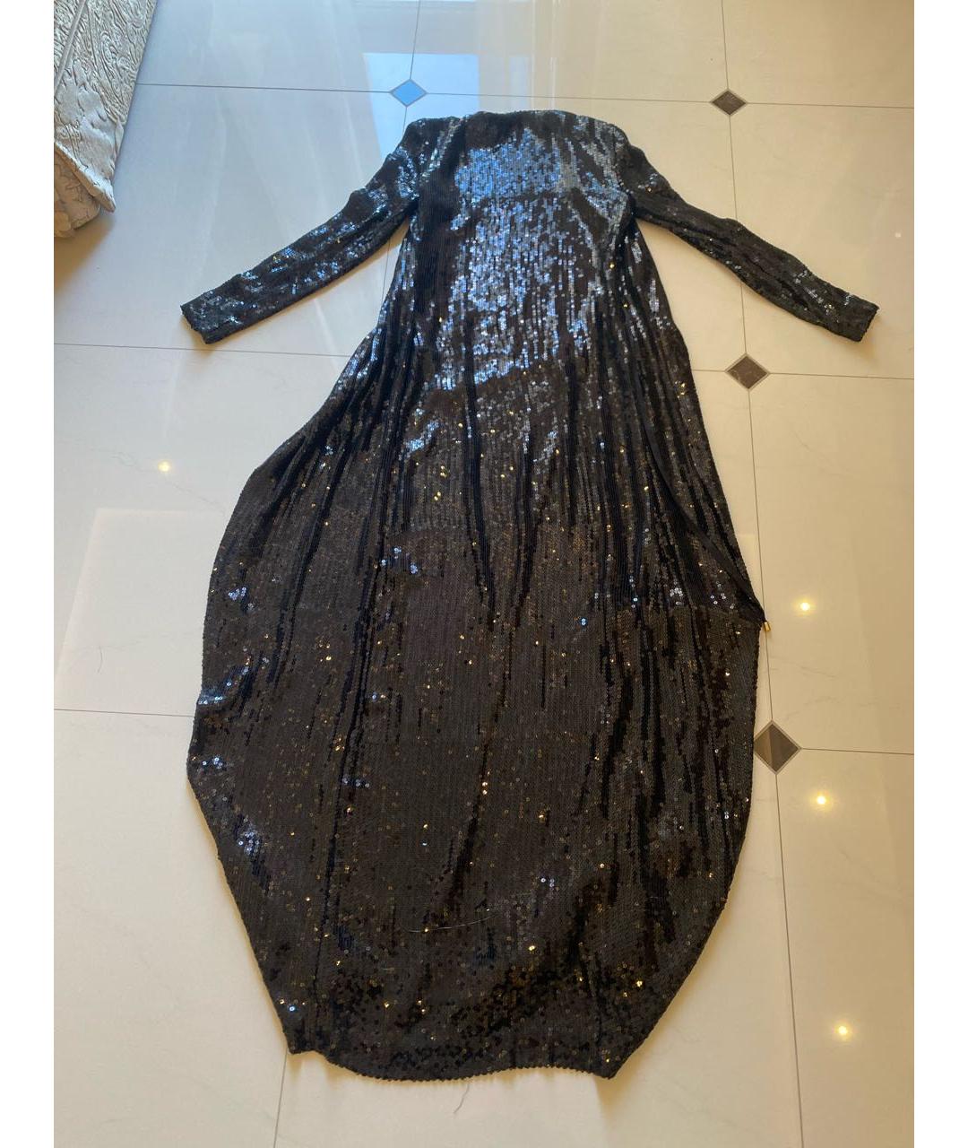 DIANE VON FURSTENBERG Черное вискозное вечернее платье, фото 3