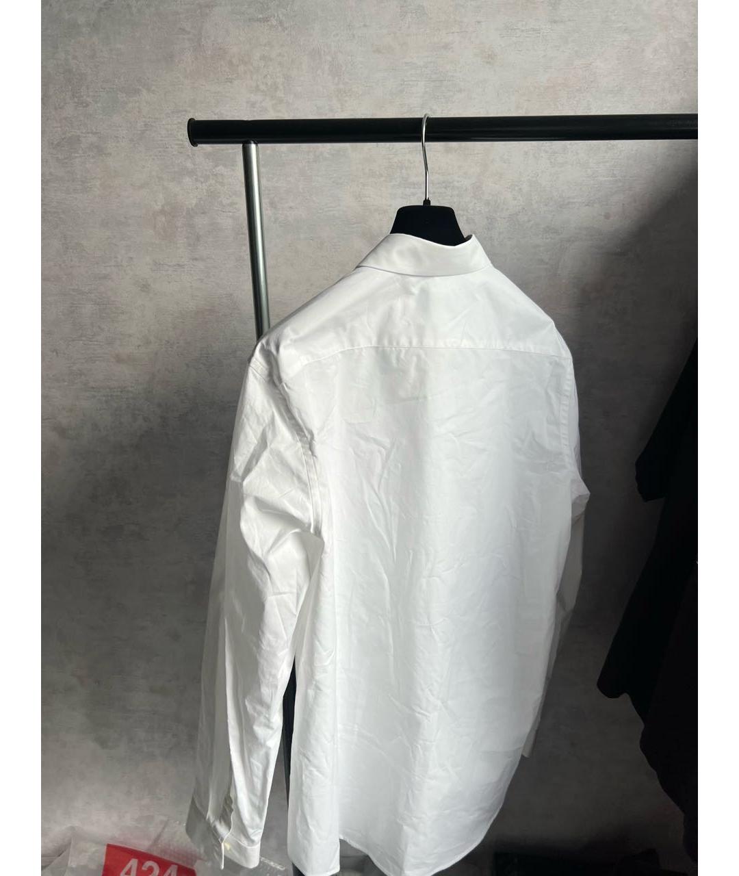 424 Белая хлопковая классическая рубашка, фото 2