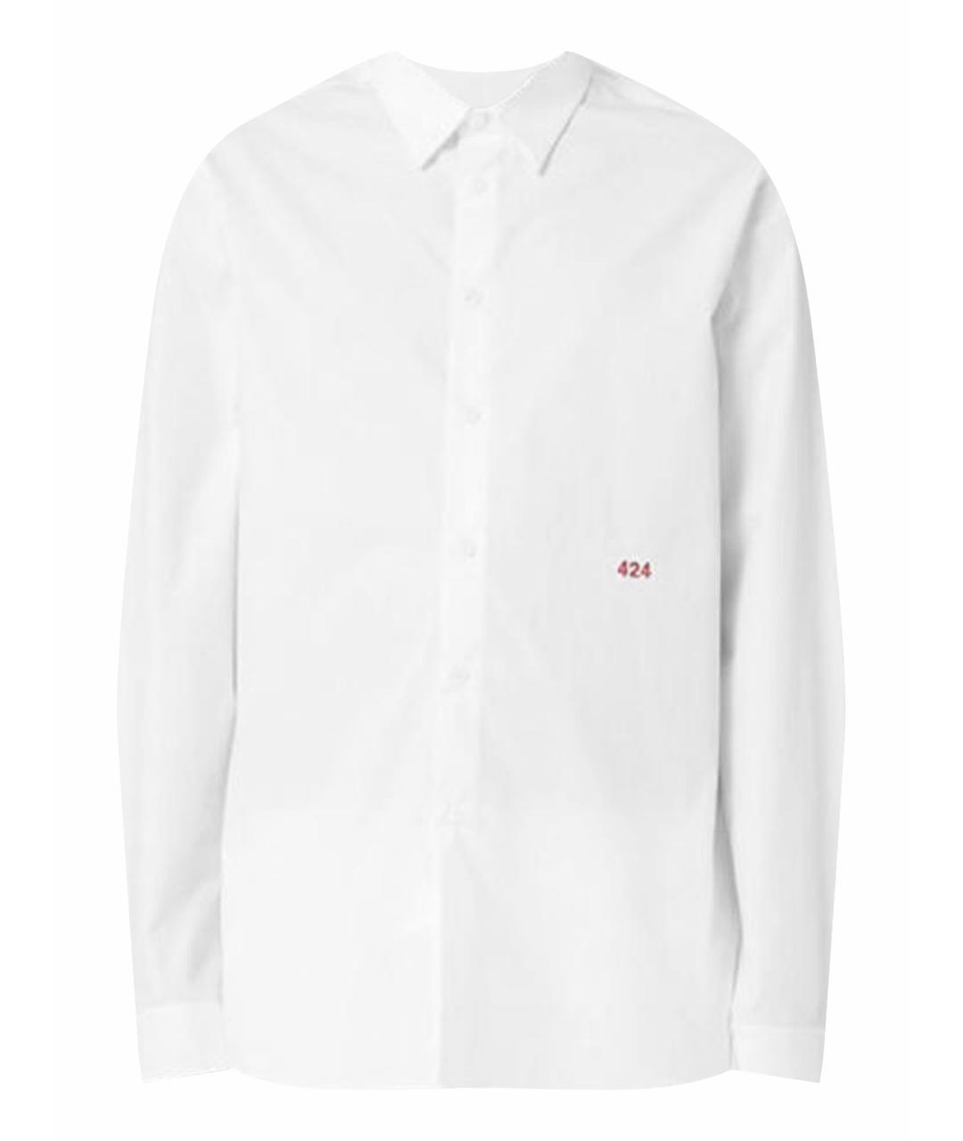 424 Белая хлопковая классическая рубашка, фото 1