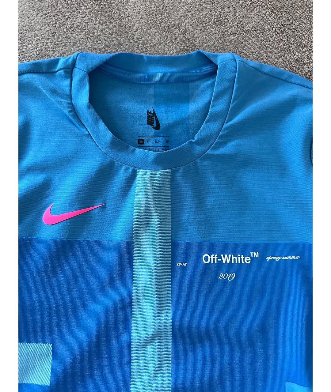 NIKE X OFF-WHITE Голубой синтетический спортивные костюмы, фото 3