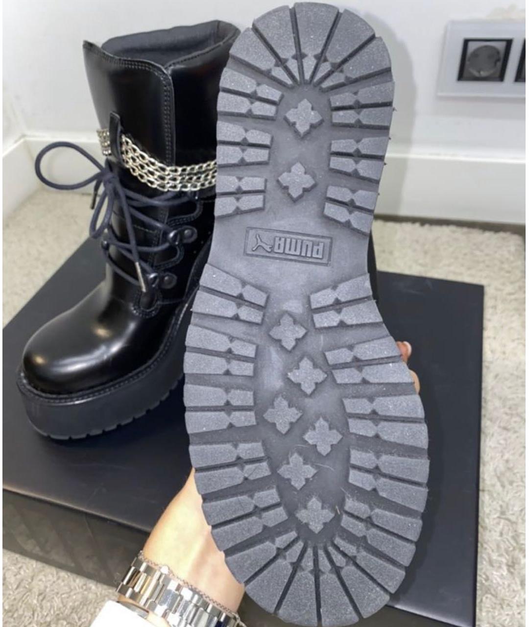 FENTY X PUMA Черные ботинки из искусственной кожи, фото 4